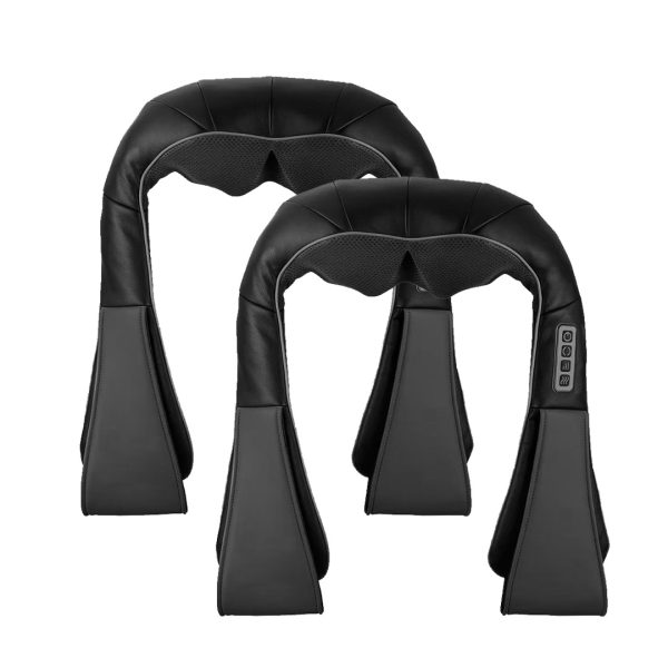 1-SOGA 2X Electric Kneading Back Neck Shoulder Massage Arm Body Massager Black