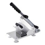 1-SOGA Manual Frozen Meat Slicer Handle Meat Cutting Machine 18/10 Commercial Grade Stainless Steel
