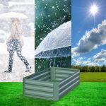 4-SOGA 2X 120X90cm Rectangle Galvanised Raised Garden Bed Vegetable Herb Flower Outdoor Planter Box