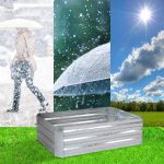 5-SOGA 120cm Rectangle Galvanised Raised Garden Bed Vegetable Herb Flower Outdoor Planter Box
