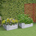 2-SOGA 2X 60cm Hexagon Shape Galvanised Raised Garden Bed Vegetable Herb Flower Outdoor Planter Box