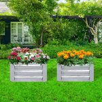 4-SOGA 2X 60cm Hexagon Shape Galvanised Raised Garden Bed Vegetable Herb Flower Outdoor Planter Box