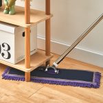 2-SOGA 90cm Purple Microfiber Flat Mop Floor Cleaning Pads Rotating Dust Remover
