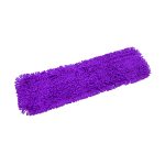 1-SOGA 90x22 Purple Microfiber Flat Mop Floor Cleaning Pads Rotating Dust Remover