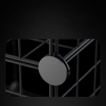 7-SOGA Black Portable 8-Cube Storage Organiser Foldable DIY Modular Grid Space Saving Shelf