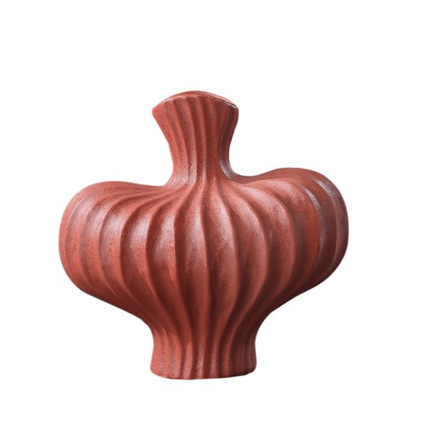 1-SOGA 25X24cm Small Ornament Vases Countertop Decoration Accessories Porch Crafts Home Decor