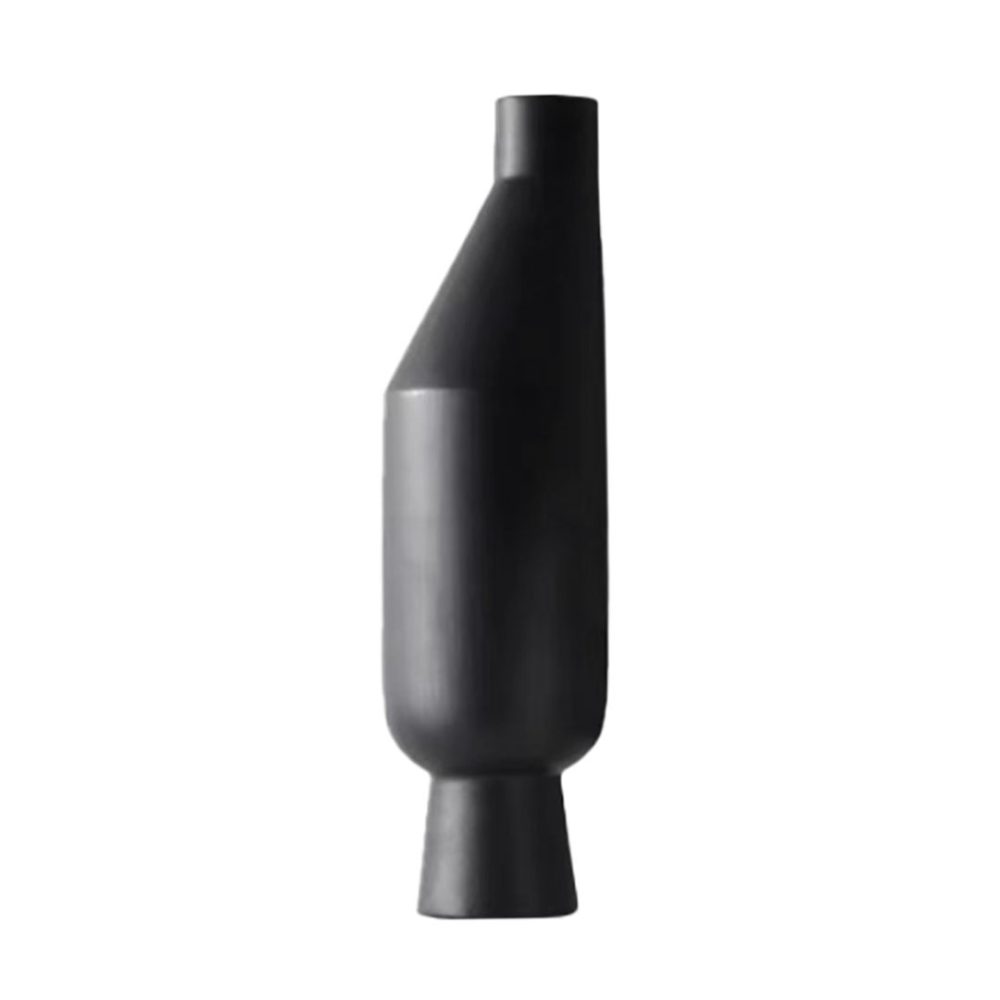 1-SOGA 14x52cm Ornament Modern Minimalist Vase Decorative with Narrow tops and Wider rounded Body for Home Decor
