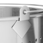 5-SOGA 2X 71L 18/10 Stainless Steel Perforated Stockpot Basket Pasta Strainer with Handle