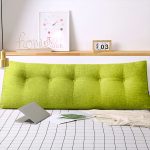 2-SOGA 120cm Green Triangular Wedge Bed Pillow Headboard Backrest Bedside Tatami Cushion Home Decor