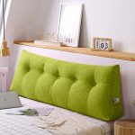3-SOGA 120cm Green Triangular Wedge Bed Pillow Headboard Backrest Bedside Tatami Cushion Home Decor