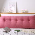 2-SOGA 4X 120cm Pink Triangular Wedge Bed Pillow Headboard Backrest Bedside Tatami Cushion Home Decor