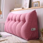 4-SOGA 4X 120cm Pink Triangular Wedge Bed Pillow Headboard Backrest Bedside Tatami Cushion Home Decor