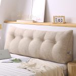 4-SOGA 2X 150cm Beige Triangular Wedge Bed Pillow Headboard Backrest Bedside Tatami Cushion Home Decor