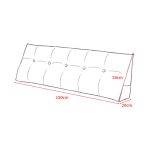 5-SOGA 2X 150cm Beige Triangular Wedge Bed Pillow Headboard Backrest Bedside Tatami Cushion Home Decor