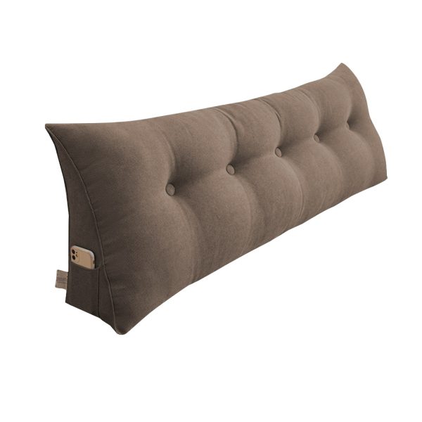 1-SOGA 150cm Coffee Triangular Wedge Bed Pillow Headboard Backrest Bedside Tatami Cushion Home Decor