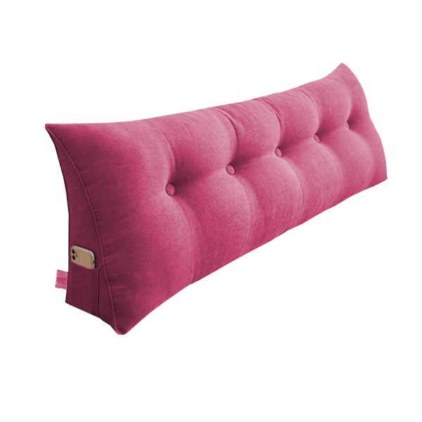 1-SOGA 150cm Pink Triangular Wedge Bed Pillow Headboard Backrest Bedside Tatami Cushion Home Decor