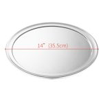 2-SOGA 14-inch Round Aluminum Steel Pizza Tray Home Oven Baking Plate Pan