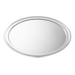 1-SOGA 14-inch Round Aluminum Steel Pizza Tray Home Oven Baking Plate Pan