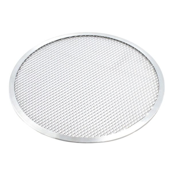 1-SOGA 14-inch Round Seamless Aluminium Nonstick Commercial Grade Pizza Screen Baking Pan