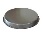 3-SOGA 2X 10-inch Round Black Steel Non-stick Pizza Tray Oven Baking Plate Pan