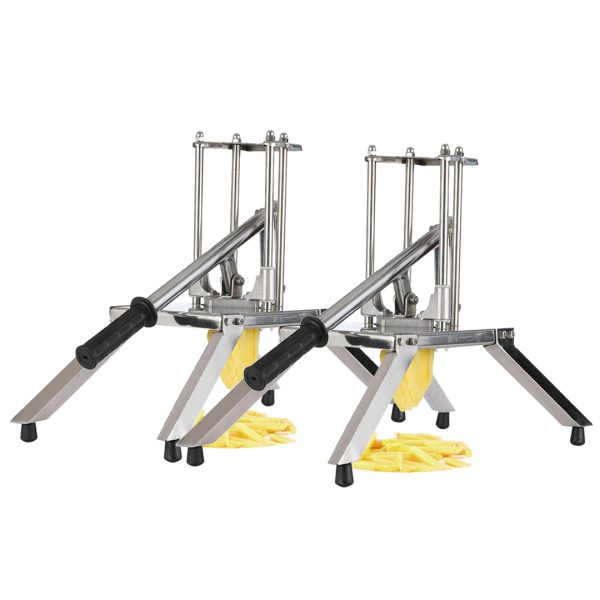 1-SOGA 2X Commercial Potato French Fry Fruit Vegetable Cutter Stainless Steel 3 Blades