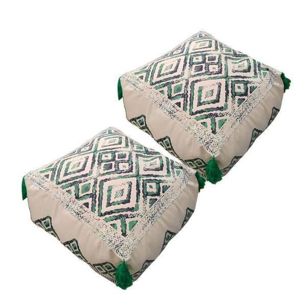 1-SOGA 2X 50cm Ultra-Comfort Polyester-Cotton Cushion with EPP Particle Support