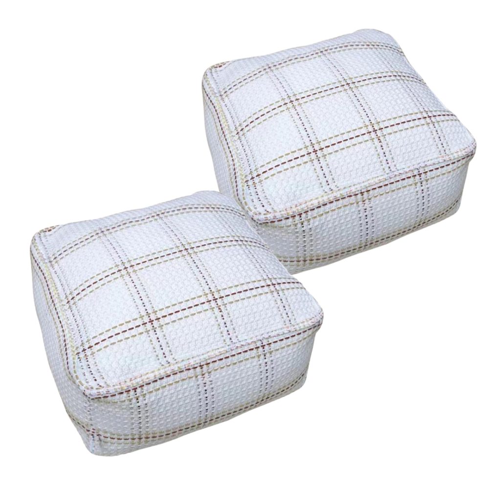 1-SOGA 50cm Pouf Soft Polyester Cotton Pillow with EPP Particle Insert Home Decor