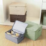 3-SOGA Green Large Portable Double Zipper Storage Box Moisture Proof Clothes Basket Foldable Home Organiser