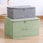4-SOGA Green Large Portable Double Zipper Storage Box Moisture Proof Clothes Basket Foldable Home Organiser