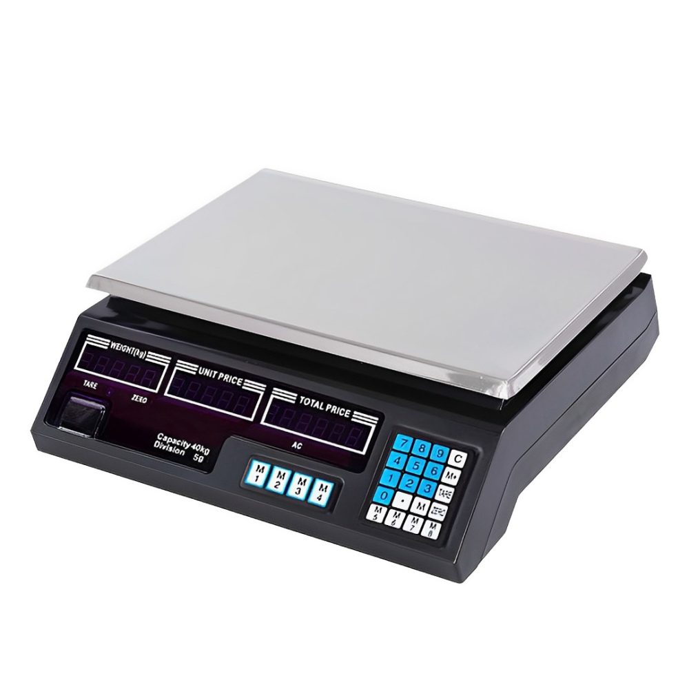 1-SOGA Digital Commercial Kitchen Scales Shop Electronic Weight Scale Food 40kg/5g