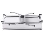 4-SOGA 2X Skewers Grill with Side Tray Portable Stainless Steel Charcoal BBQ Outdoor 6-8 Persons