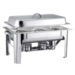 1-SOGA 9L Stainless Steel 3 Pans Bain-marie Chafing Catering Dish Buffet Food Warmer