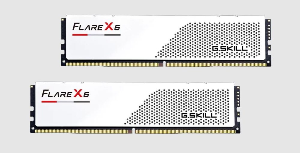 G.SKILL F5-6000J2836G16GX2-FX5W 32GB (2 x 16GB)/ DDR5 6000 MT/s/ Timings 28-36-36-96/ Voltage 1.40 V/ EXPO/ Flare X5 Memory