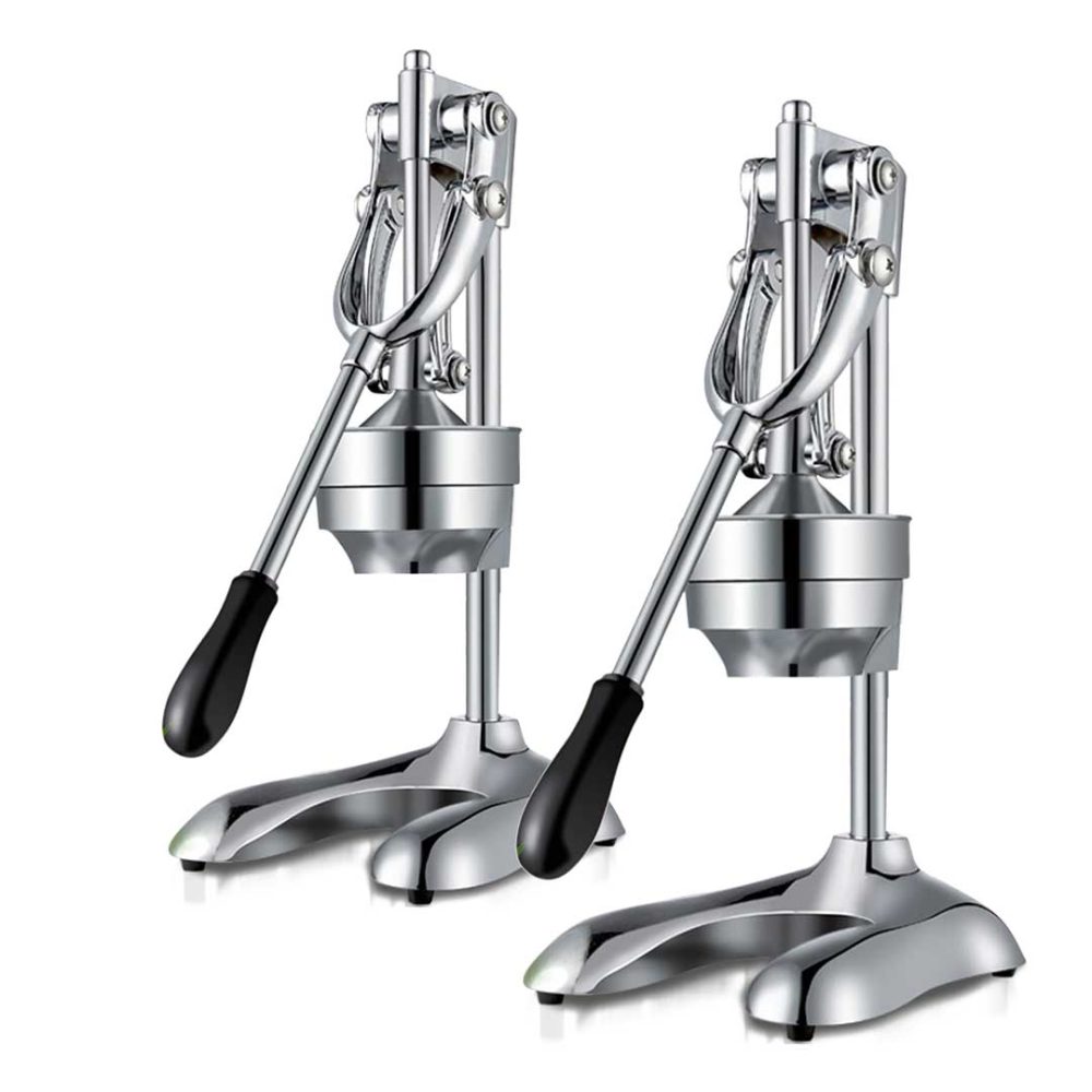 1-SOGA 2x Stainless Steel Manual Juicer Hand Press Juice Extractor Squeezer Orange Citrus