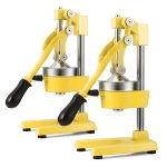 1-SOGA 2X Commercial Manual Juicer Hand Press Juice Extractor Squeezer Orange Citrus Yellow
