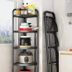 3-SOGA 2X 5 Tier Steel Triangular  Corner Stand Multi-Functional Shelves Portable Storage Organizer