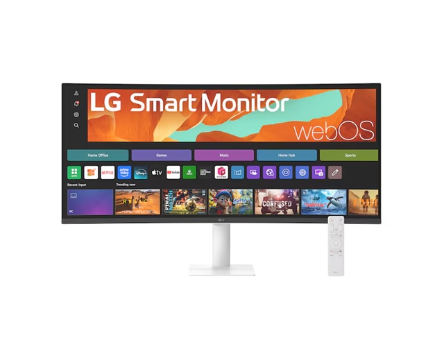 LG Smart Monitor 34' WQHD Curved display with 3440x1440 resolution Monitors