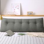 2-SOGA 2X 100cm Light Grey Triangular Wedge Bed Pillow Headboard Backrest Bedside Tatami Cushion Home Decor