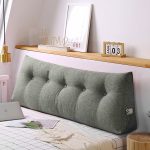 3-SOGA 2X 100cm Light Grey Triangular Wedge Bed Pillow Headboard Backrest Bedside Tatami Cushion Home Decor