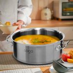 3-SOGA Stock Pot 9L 23L Top Grade Thick Stainless Steel Stockpot 18/10
