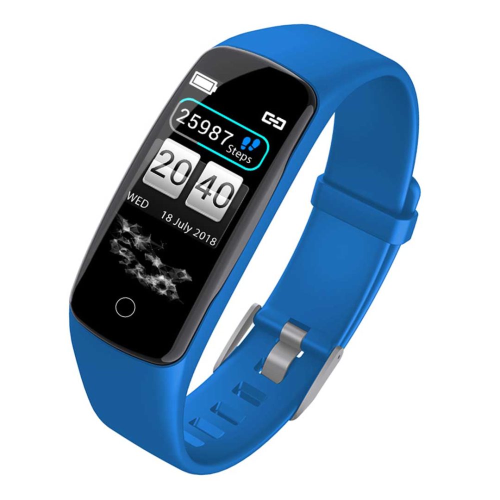 1-SOGA Sport Monitor Wrist Touch Fitness Tracker Smart Watch Blue