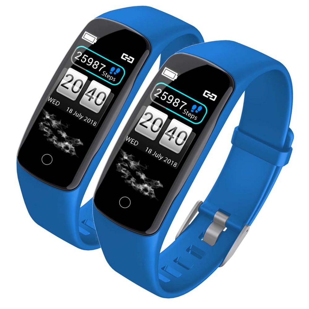 1-SOGA 2X Sport Monitor Wrist Touch Fitness Tracker Smart Watch Blue 1-SOGA 2X Sport Monitor Wrist Touch Fitness Tracker Smart Watch Blue