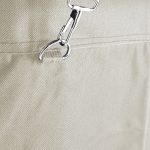 3-SOGA 2X Stainless Steel Commercial Round Soiled Linen Laundry Trolley Cart with Wheels White