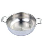 5-SOGA 3 Tier 26cm Heavy Duty Stainless Steel Food Steamer Vegetable Pot Stackable Pan Insert with Glass Lid