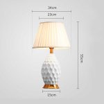 2-SOGA 4X Textured Ceramic Oval Table Lamp with Gold Metal Base White