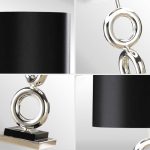 3-SOGA 2X Simple Industrial Style Table Lamp Metal Base Desk Lamp