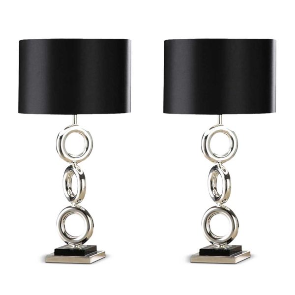 1-SOGA 2X Simple Industrial Style Table Lamp Metal Base Desk Lamp