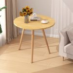 2-SOGA 60x60cm Walnut Small Side Coffee Table Living Room Balcony Home Décor Style