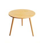 1-SOGA 60x60cm Walnut Small Side Coffee Table Living Room Balcony Home Décor Style