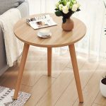 3-SOGA 60x60cm Walnut Small Side Coffee Table Living Room Balcony Home Décor Style